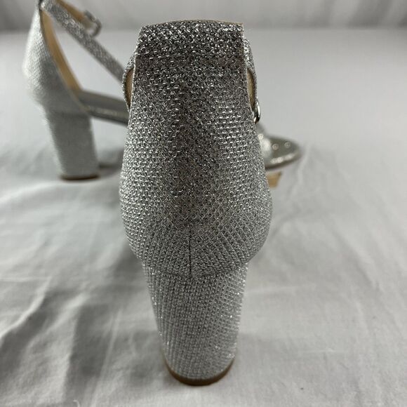 Silver glitter high heels –‎ size 8 - Picture 7 of 8